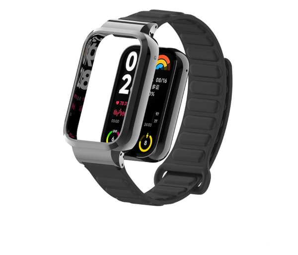 INF Metallrem för Xiaomi Mi Band 8 Pro, Silikonarmband med magnetisk stängning