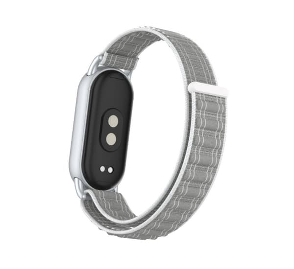 INF Xiaomi Mi Band 9 hengittävä nailoninen urheiluhihna Harmaa