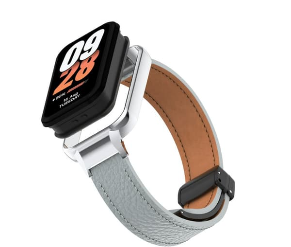 INF Xiaomi Smart Band 8 Active Strap med Litchi-mønster magnetisk spenne