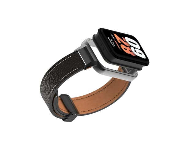 INF Redmi Band 2 Læder magnetisk spændestrop Sort