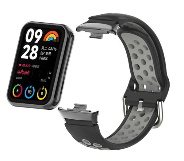 INF Silikonarmband för Xiaomi Mi Band 9/8 Pro (18 mm)