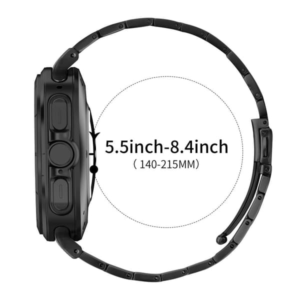 INF Samsung Watch 7 47MM stropp - rustfritt stål metallbånd