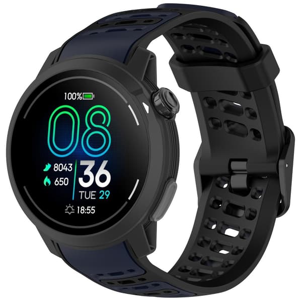 INF COROS PACE Pro silikonarmband Svart