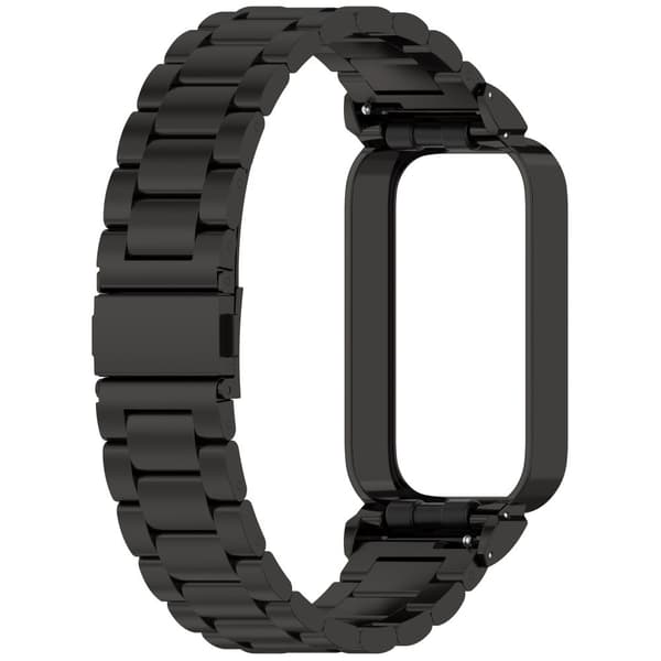INF Ruostumattomasta teräksestä valmistettu ranneke Xiaomi Band 9 Active- ja Redmi Band 3 -laitteille