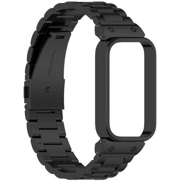INF Rem i rustfritt stål for Xiaomi Band 9 Active og Redmi Band 3