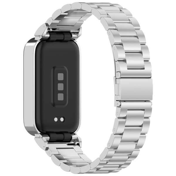 INF Rem i rustfritt stål for Xiaomi Band 9 Active og Redmi Band 3
