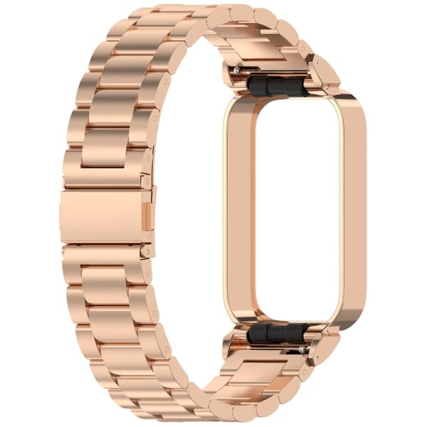 INF Rem i rustfritt stål for Xiaomi Band 9 Active og Redmi Band 3