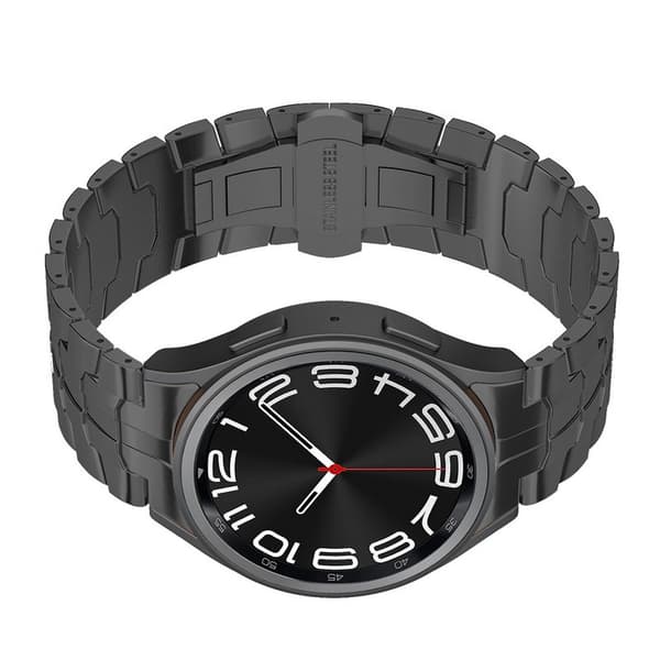 INF Svart klokkereim i rustfritt stål til Samsung Galaxy Watch 4/5/6