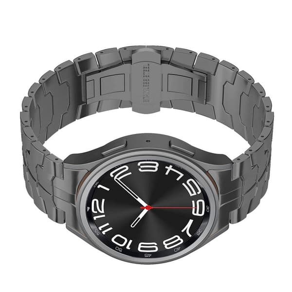 INF Rem i rustfritt stål til Samsung Galaxy Watch - Iron Man Edition (Space Gray)