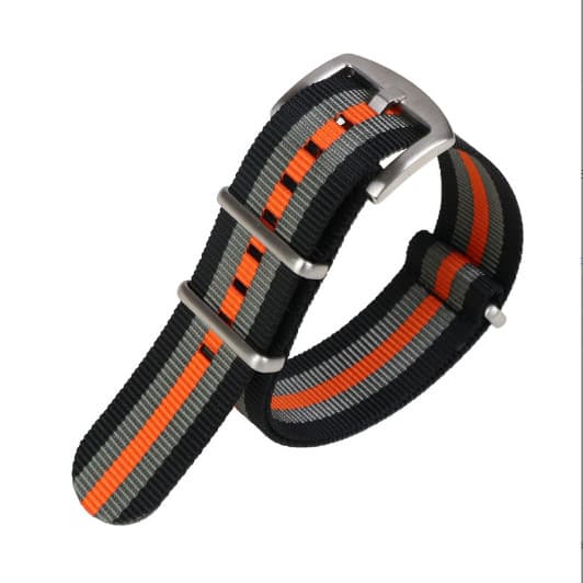 INF NATO-klockarmband i nyloncanvas med spänne i rostfritt stål