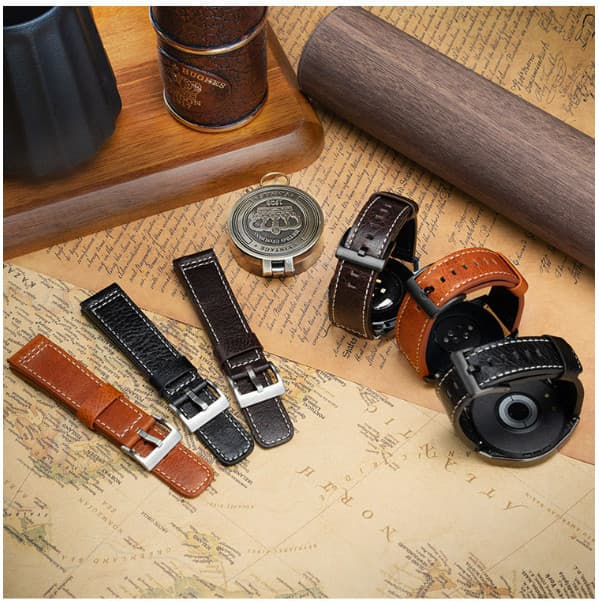 INF Armband i äkta läder för Samsung Galaxy Watch 4