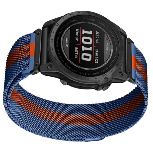 INF Garmin Fenix 7X Pro/Fenix 58 Metall Klockarmband Snabbkoppling Milanese Rostfritt Stål