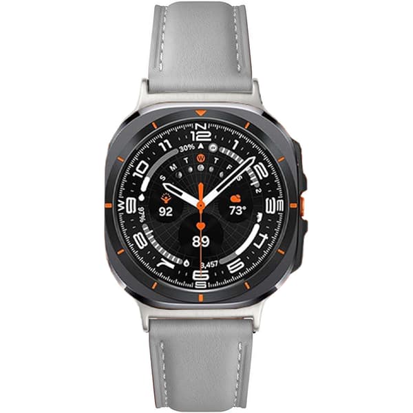 INF Armband i äkta läder för Samsung Watch 7 Ultra (47 mm) - Grå