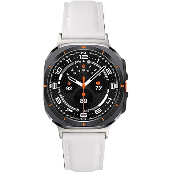 INF Armband i äkta Läder för Samsung Watch 7 Ultra (47mm) - Vit