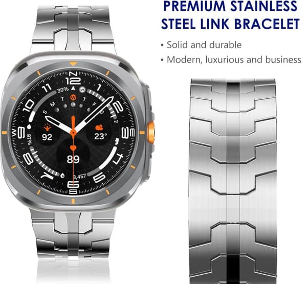 INF Klockarmband i rostfritt stål för Samsung Watch 7 Ultra (47 mm)