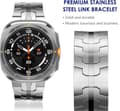 Miniatyrbild 1 av 4: INF Klockarmband i rostfritt stål för Samsung Watch 7 Ultra (47 mm)