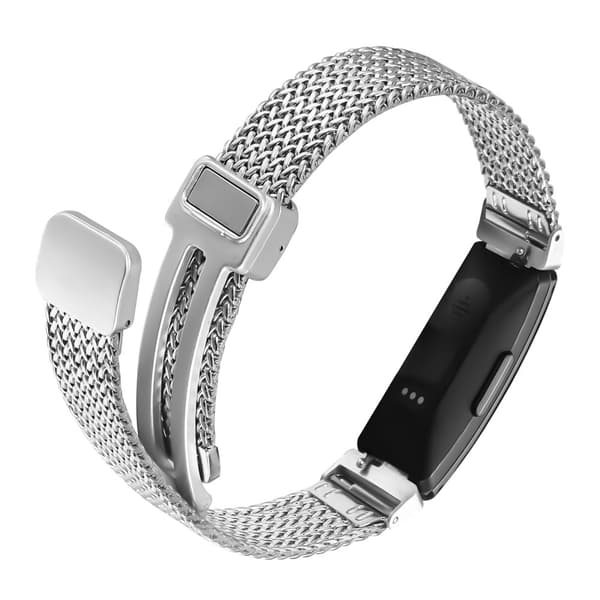 INF Milanese-ruostumattomasta teräksestä valmistetut rannekkeet Fitbit Inspire 1/HR/Inspire 2:lle