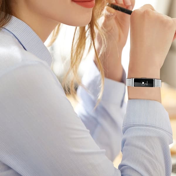 INF Milanese-ruostumattomasta teräksestä valmistetut rannekkeet Fitbit Inspire 1/HR/Inspire 2:lle