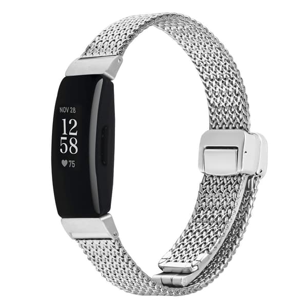 INF Milanese-ruostumattomasta teräksestä valmistetut rannekkeet Fitbit Inspire 1/HR/Inspire 2:lle