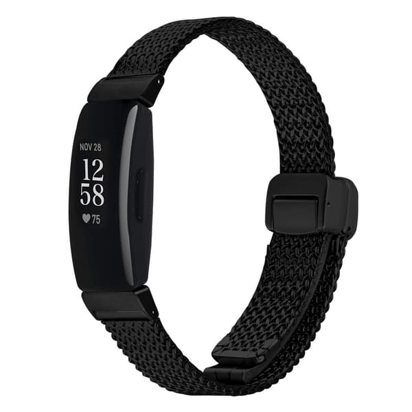 INF Milanese-ruostumattomasta teräksestä valmistetut rannekkeet Fitbit Inspire 1/HR/Inspire 2:lle