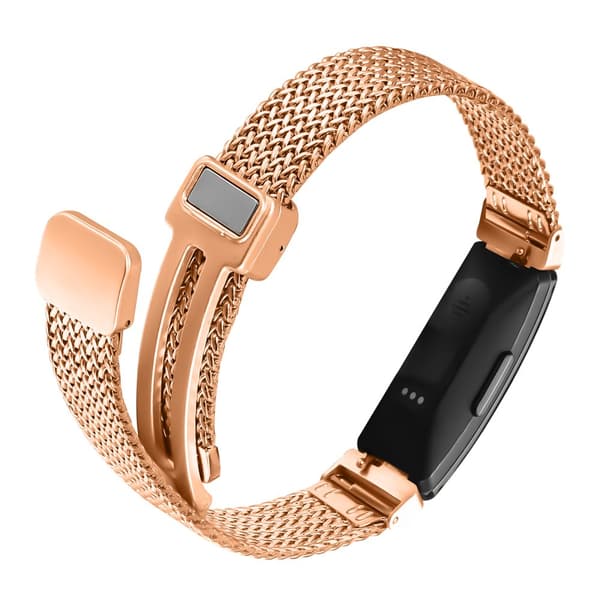 INF Milanese-ruostumattomasta teräksestä valmistetut rannekkeet Fitbit Inspire 1/HR/Inspire 2:lle