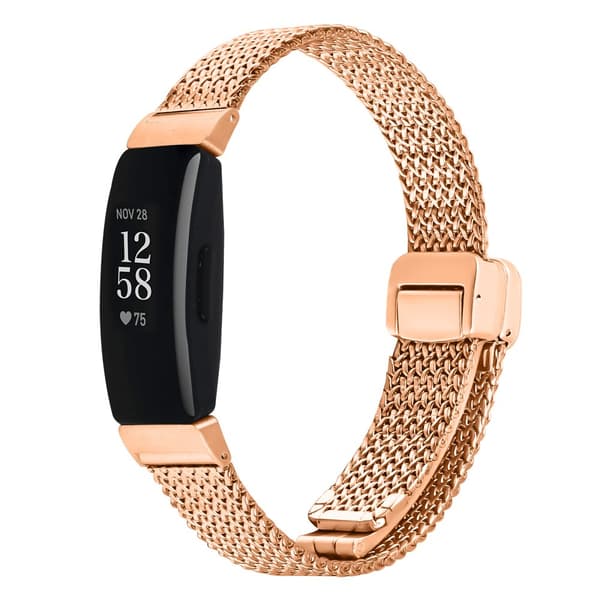 INF Milanese-ruostumattomasta teräksestä valmistetut rannekkeet Fitbit Inspire 1/HR/Inspire 2:lle