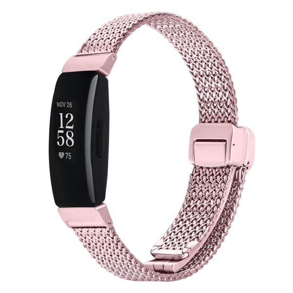 INF Milanese-ruostumattomasta teräksestä valmistetut rannekkeet Fitbit Inspire 1/HR/Inspire 2:lle