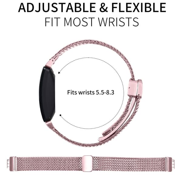 INF Milanese-ruostumattomasta teräksestä valmistetut rannekkeet Fitbit Inspire 1/HR/Inspire 2:lle