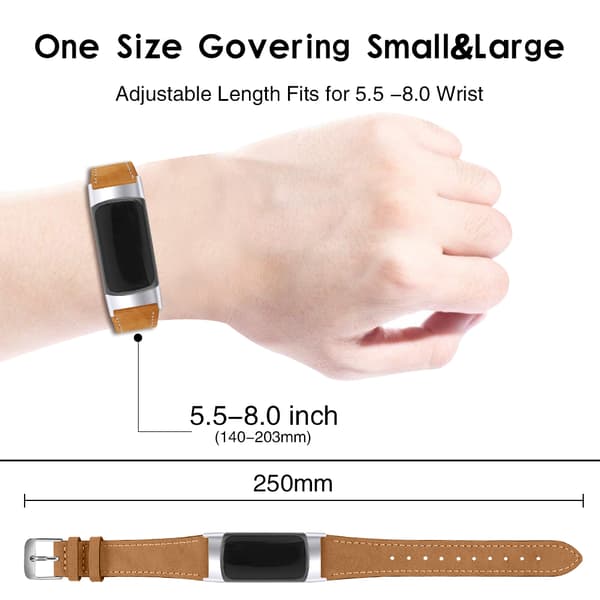 Rem i ekte skinn til Fitbit Charge 5/6