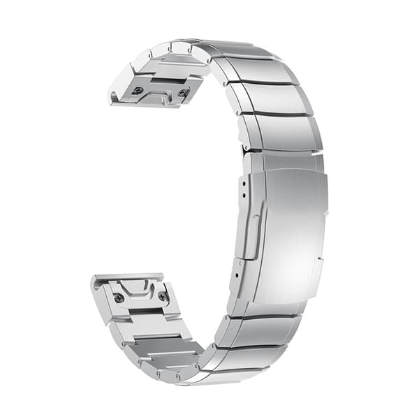 INF Sølv klokke reim for Fenix 5s/6s/7s/8 43mm