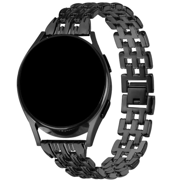 INF Klockarmband i rostfritt stål med diamanter och fem pärlor