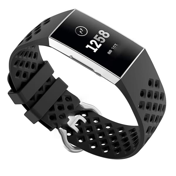 INF Vaihtohihnat Yhteensopiva Fitbit Charge 3:n Kanssa, Silikoni Kellohihna
