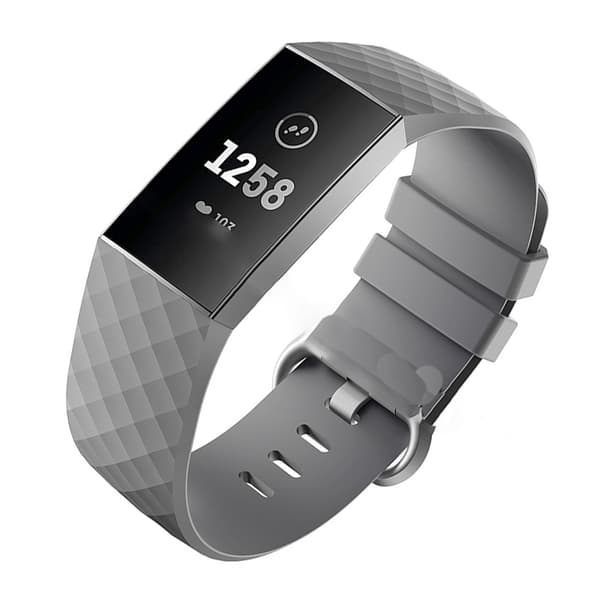 INF Harmaa pieni silikoninen ranneke Fitbit Charge 4/3:lle