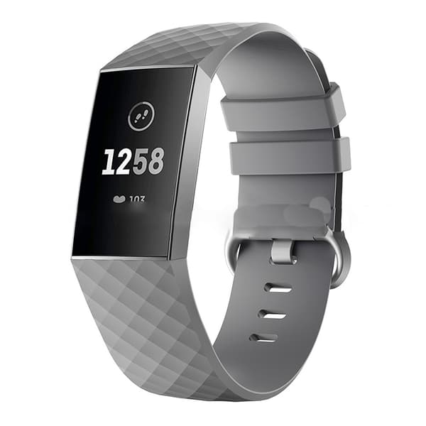 INF Harmaa pieni silikoninen ranneke Fitbit Charge 4/3:lle
