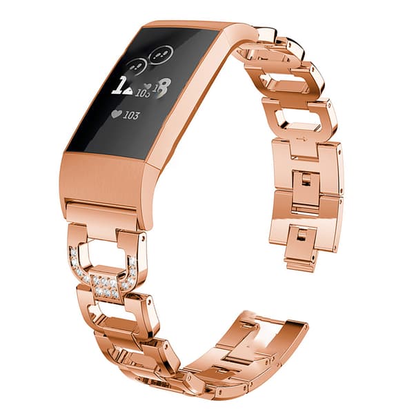 INF Roséguld klockarmband för Fitbit Charge 4 & 3