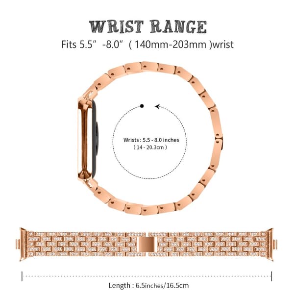 INF Xiaomi Mi 8 Pro klockarmband, fem-rads rostfritt stålband
