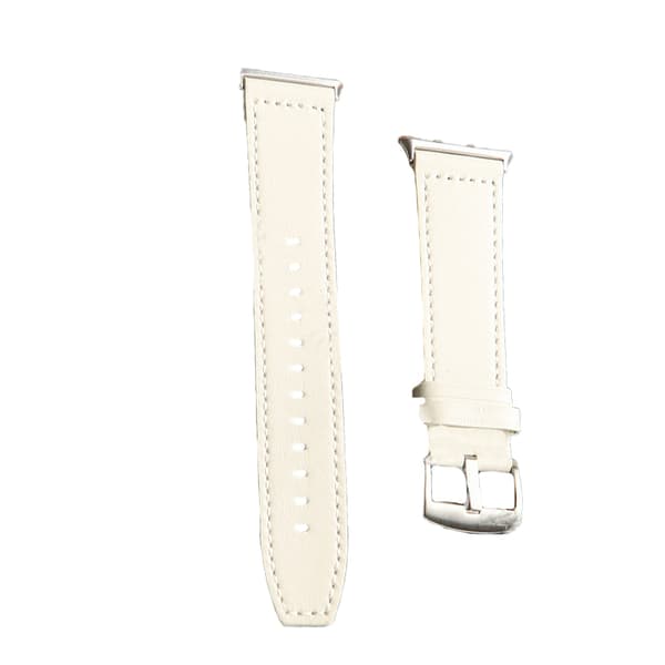 INF Äkta läder klockarmband för Honor Watch 5 Vit