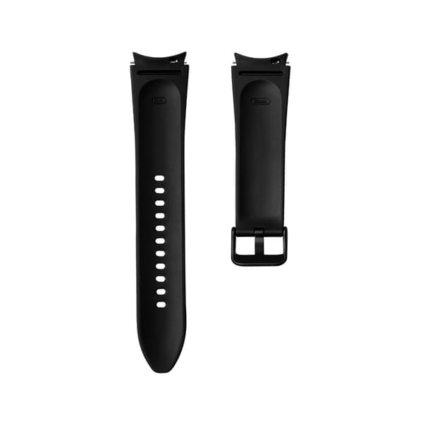 INF Samsung Galaxy Watch 4/5 Rem - Sort Læder Udskiftningsrem 20mm