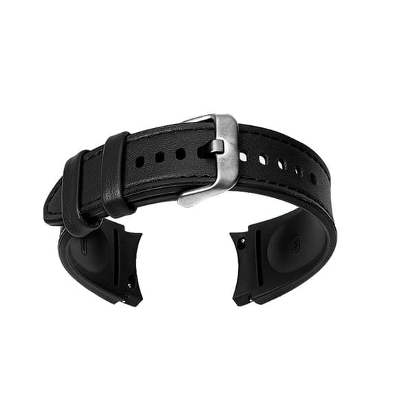 INF Svart skinnreim til Samsung Watch 4/5, 20 mm