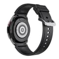 Miniatyrbillede 2 af 5: INF Silikoneurrem til kvinder 9138 - Sort med sølvspænde - 20 mm til Samsung Galaxy Watch 4/5