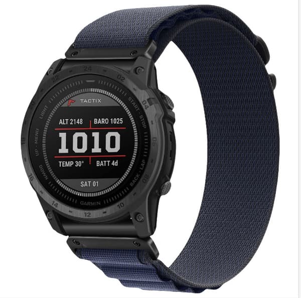 INF Nylon urrem til Garmin Fenix 8/8S/6X/7X/Pro/Tactix