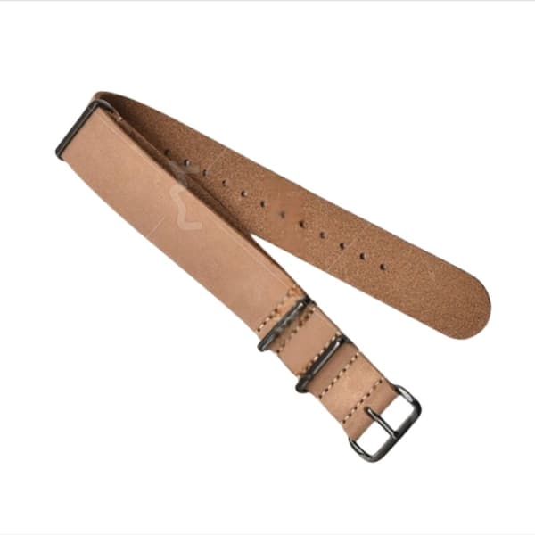 INF NATO-klockarmband i äkta läder för män