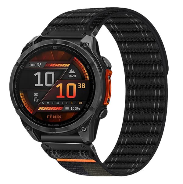 INF Nylon-klokke reim for Garmin Fenix 8/567X/pro/Epix 935/965