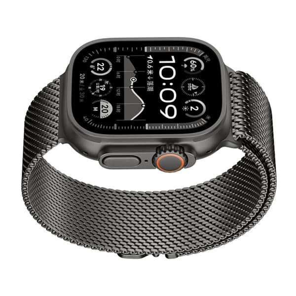 Graphite Milanese Loop-reim for Apple Watch