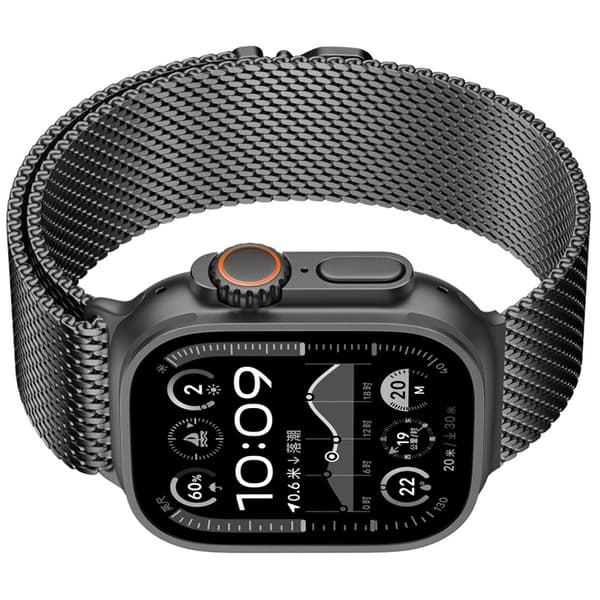 INF Graphite Milanese Loop-reim for Apple Watch