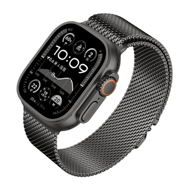 INF Graphite Milanese Loop-reim for Apple Watch