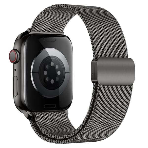 INF Milaneselarmband i rostfritt stål i grafit till Apple Watch
