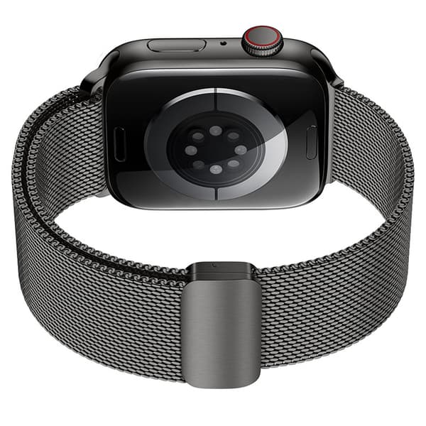 INF Milaneselarmband i rostfritt stål i grafit till Apple Watch