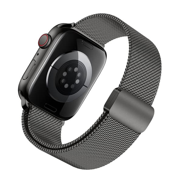 INF Milaneselarmband i rostfritt stål i grafit till Apple Watch