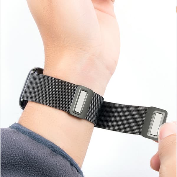 INF Milaneselarmband i rostfritt stål i grafit till Apple Watch